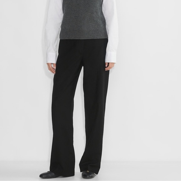 Aritzia Wilfred Black Wide Leg High Rise Pants, Size 16 - Picture 1 of 14